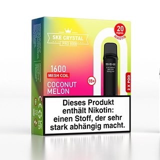 SKE Crystal 800 Pro Pod - Coconut Melon - 2Pcs