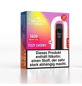 SKE Crystal 800 Pro Pod - Fizzy Cherry - 2Pcs