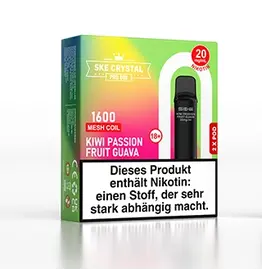 SKE Crystal 800 Pro Pod - Kiwi Passion Fruit Guava - 2Pcs