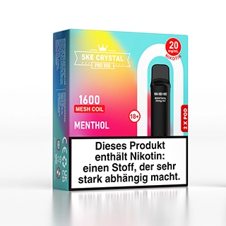 SKE Crystal 800 Pro Pod - Menthol - 2Pcs