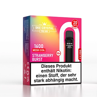 SKE Crystal 800 Pro Pod - Strawberry Burst - 2Pcs