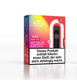 SKE Crystal 800 Pro Pod - Watermelon Strawberry Bubblegum - 2Pcs