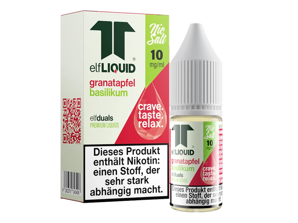 Elf-Liquid - Single - Granatapfel basilikum - Nikotinsalz Liquid