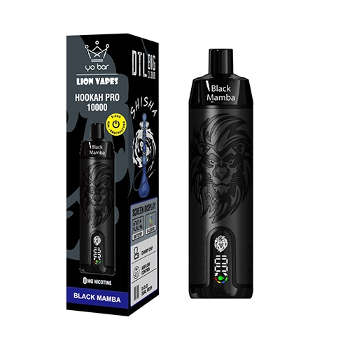 Yo Bar X Lion Vapes Einweg E-Zigarette Hookah Pro 10000 Züge Black Mamba
