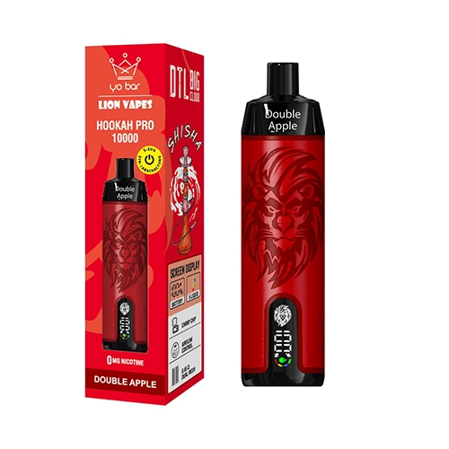 Yo Bar X Lion Vapes Einweg E-Zigarette Hookah Pro 10000 Züge Double Apple