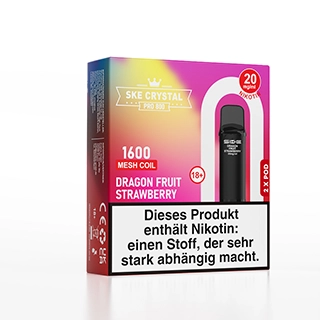 SKE Crystal 800 Pro Pod - Dragon Fruit Strawberry - 2Pcs