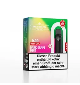 SKE Crystal 800 Pro Pod - Dark Grape Mint - 2Pcs