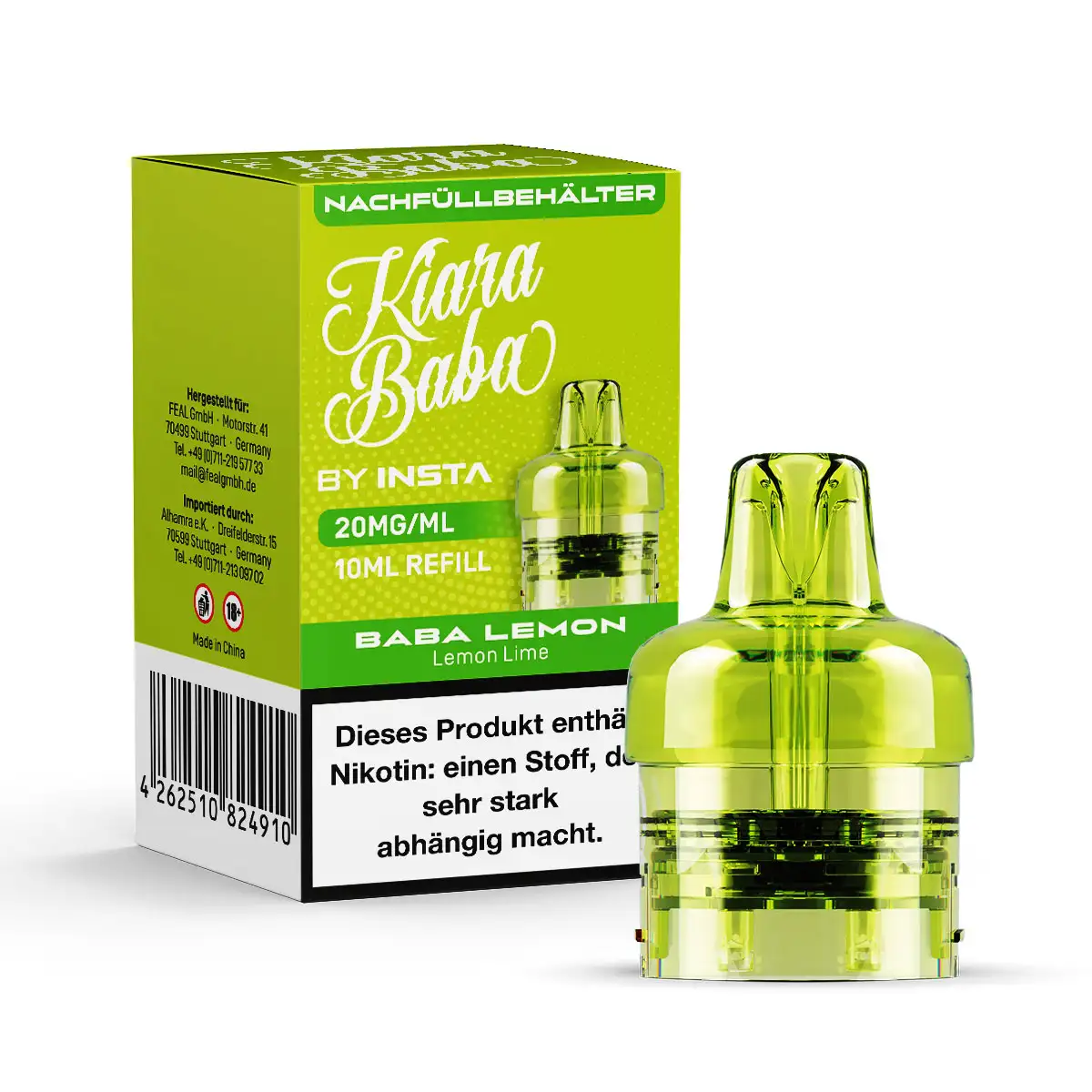 Kiara Baba 10K - Pod - Baba Lemon - 10ml