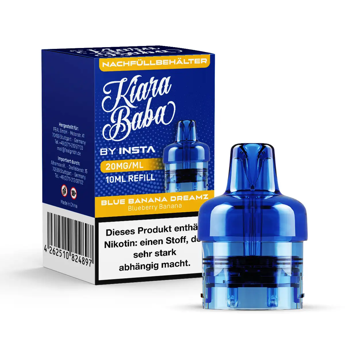 Kiara Baba 10K - Pod - Blue Banana Dreamz - 10ml