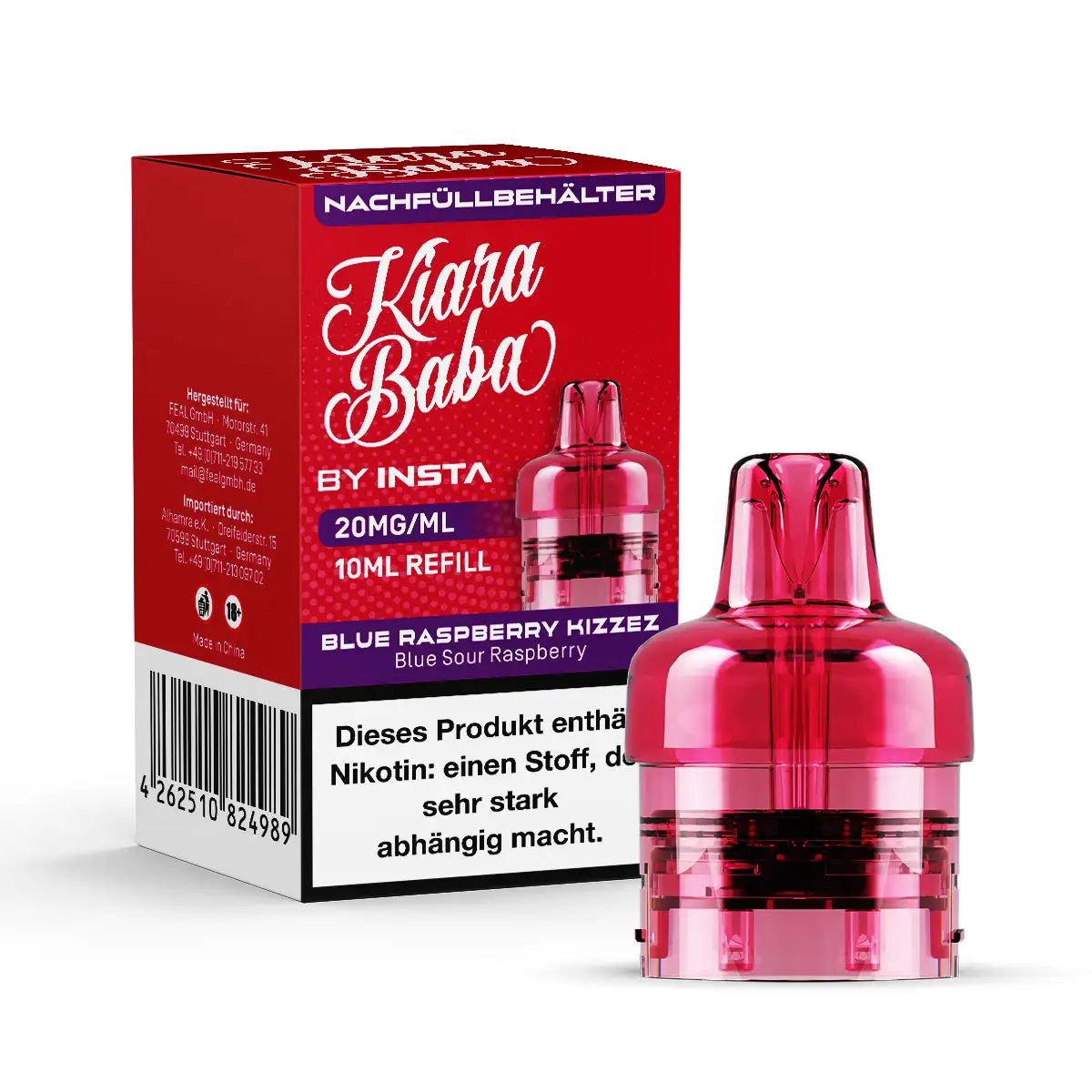 Kiara Baba 10K - Pod - Blue Raspberry Kizzez - 10ml