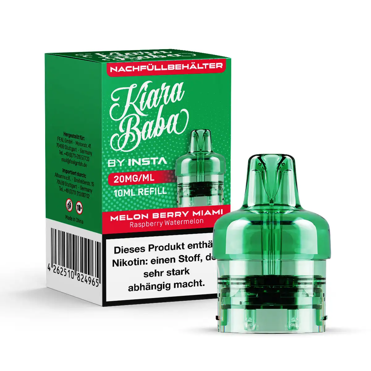 Kiara Baba 10K - Pod -  Melon Berry Miami - 10ml
