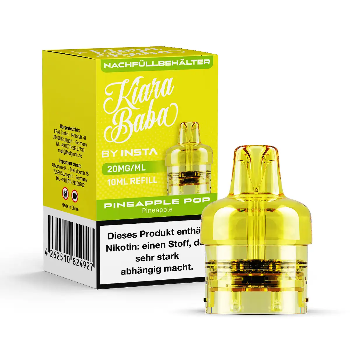 Kiara Baba 10K - Pod -  Pineapple Pop - 10ml