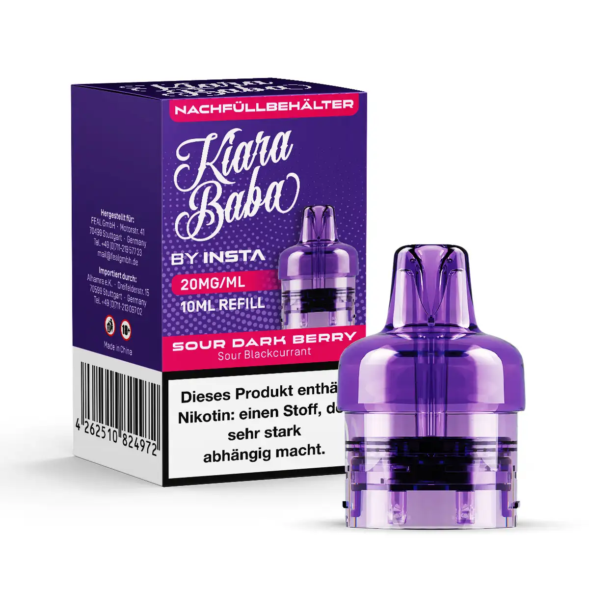 Kiara Baba 10K - Pod -  Sour Dark Berry - 10ml