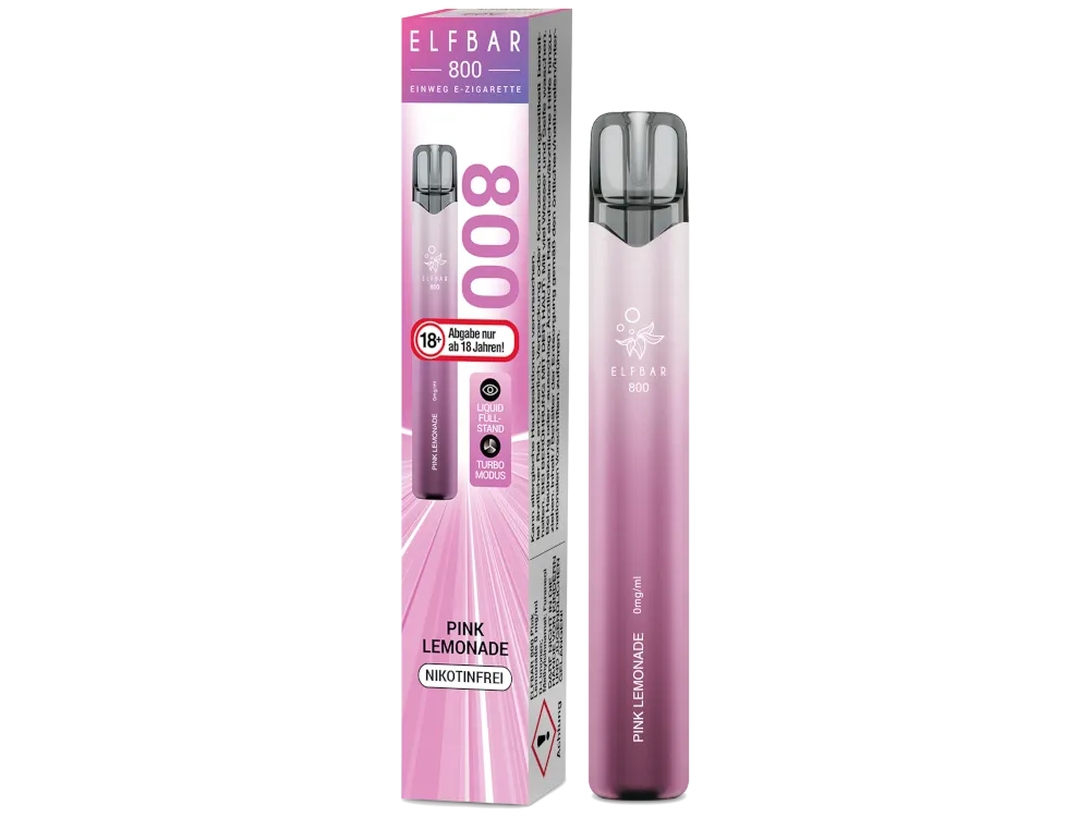 Elfbar 800 Einweg Vape - Pink Lemonade - Nikotinfrei
