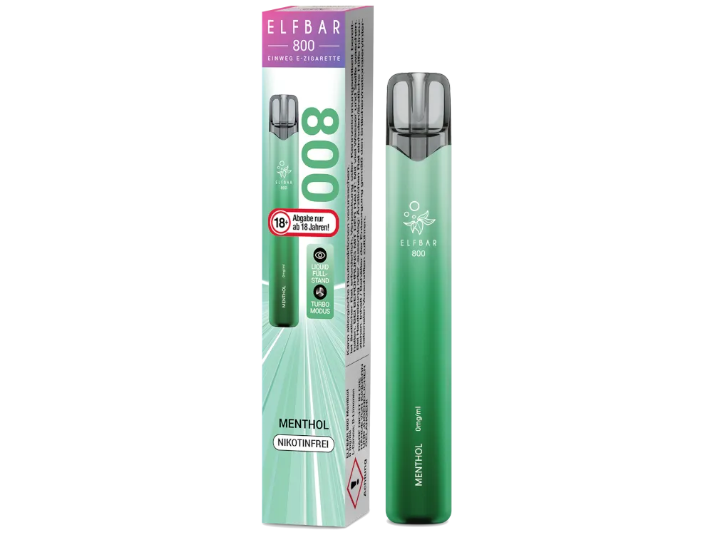 Elfbar 800 Einweg Vape - Menthol - Nikotinfrei