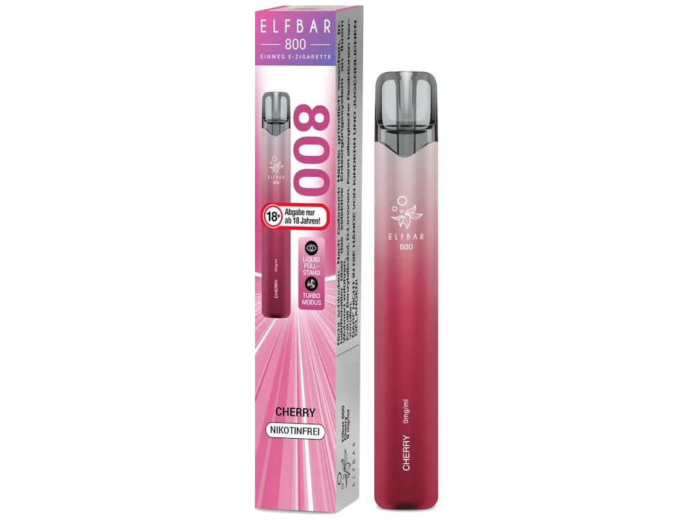 Elfbar Elfbar 800 Einweg Vape - Cherry - Nikotinfrei