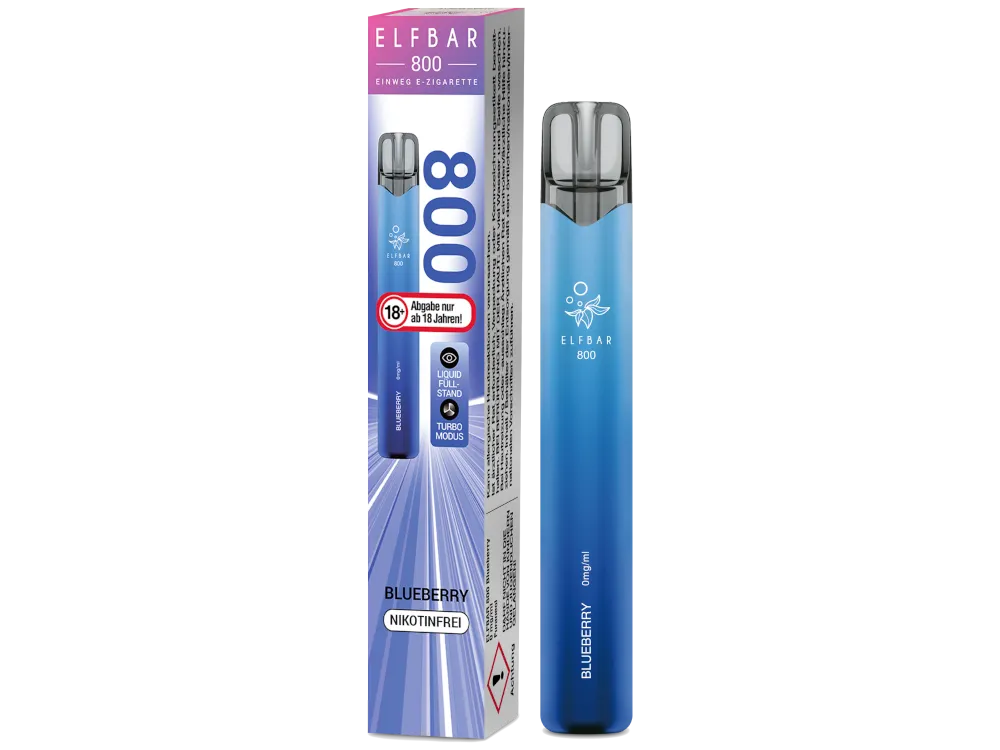 Elfbar 800 Einweg Vape - Blueberry - Nikotinfrei