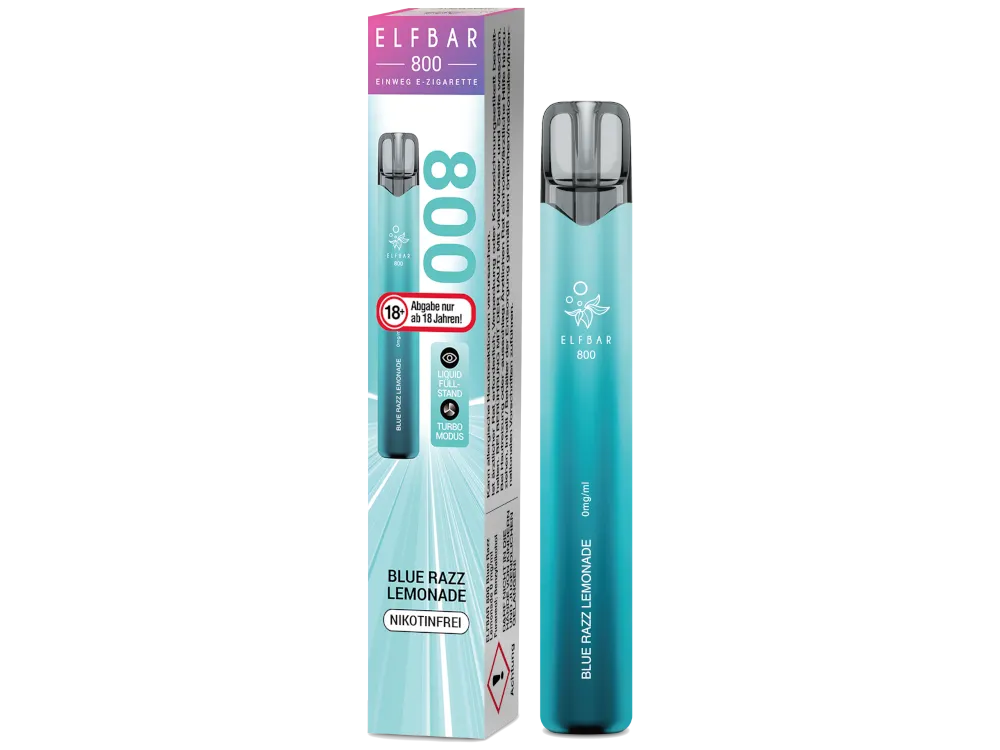 Elfbar 800 Einweg Vape -  Blue Razz Lemonade - Nikotinfrei