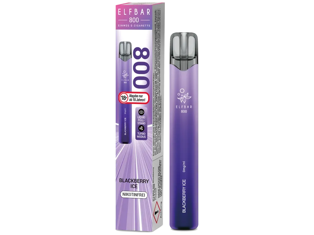 Elfbar Elfbar 800 Einweg Vape - Blackberry Ice - Nikotinfrei