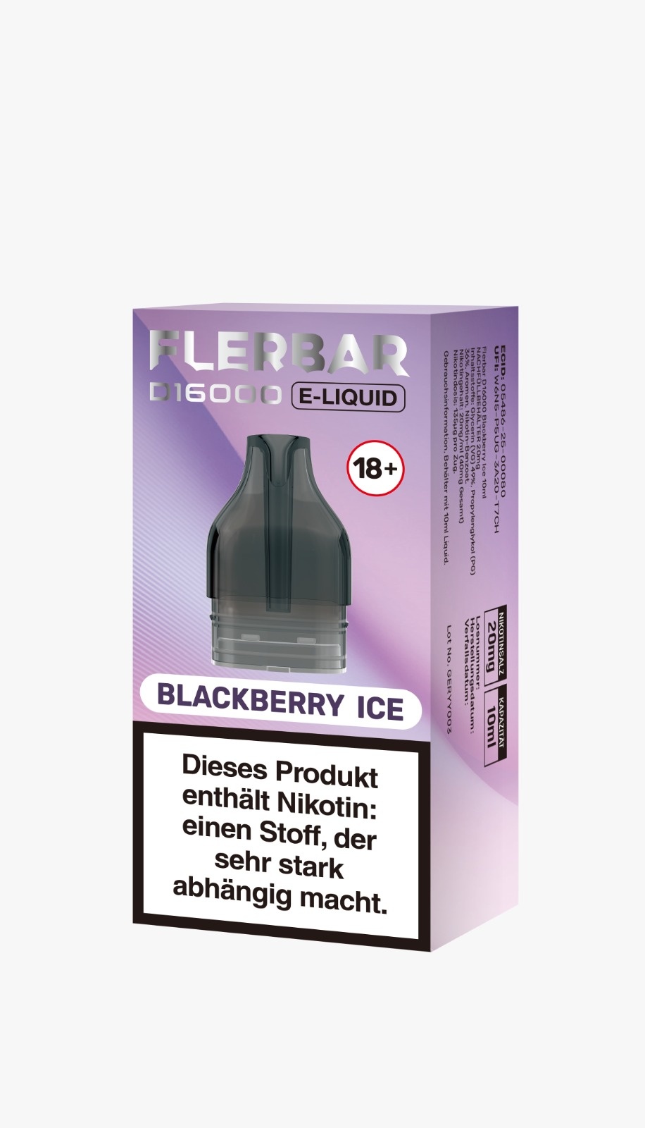 Flerbar - D16000 Blackberry Ice - 10ml