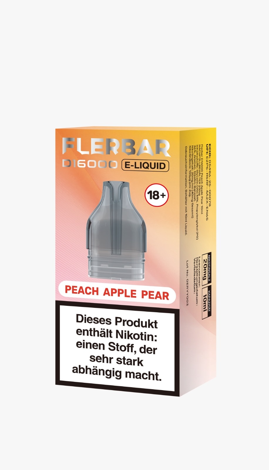 Flerbar - D16000 Flerbar - Peach Apple Pear - 10ml