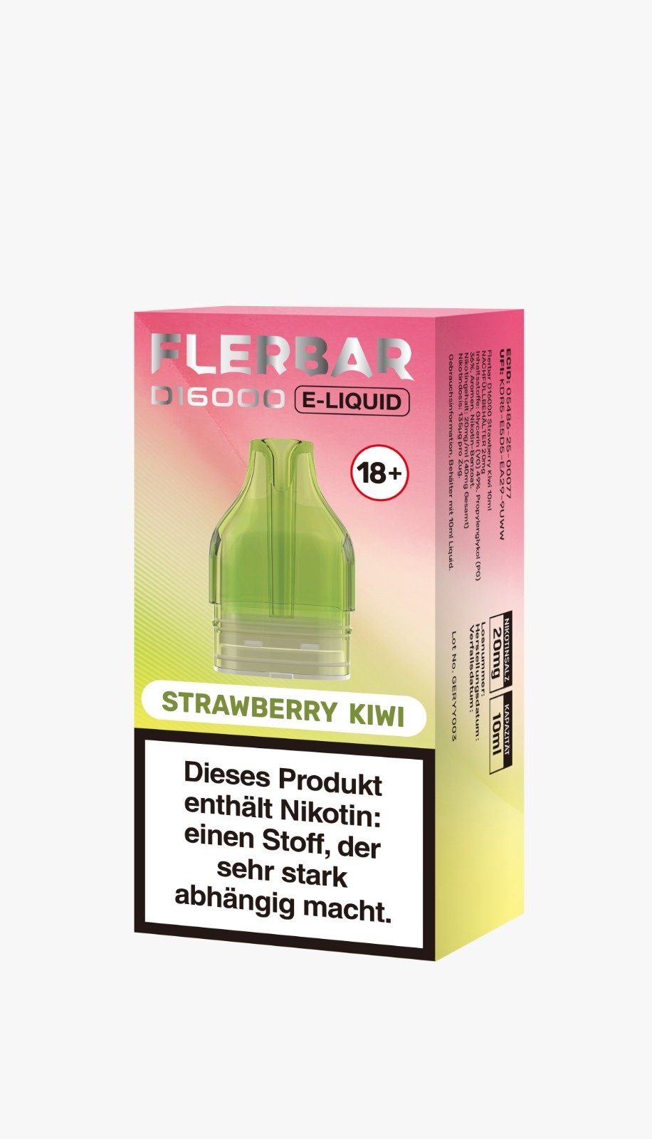 Flerbar - D16000 Flerbar - Strawberry Kiwi - 10ml