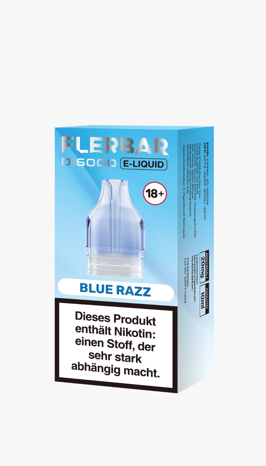 Flerbar - D16000 Blue Razz - 10ml