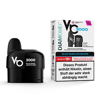 Vapes Bars Diamond 3000 Pods - Blue Razz Lemonade -  2ML + 3ML