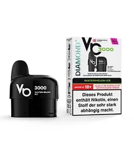 Vapes Bars Diamond 3000 Pods - Watermelon Ice -  2ML + 3ML