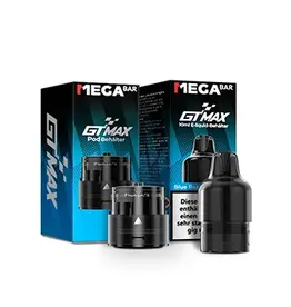 MegaBar - GT MAX 15k Pod Blue Razz Lemonade - 10ML + 1.1Ω Pod