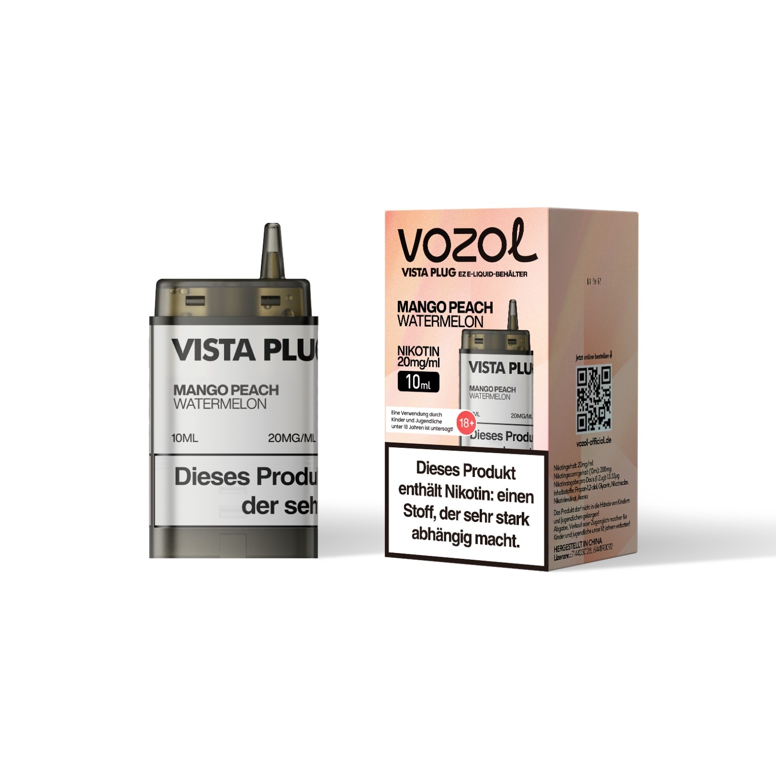 Vozol Vista Plug Ez Tank Mango Peach Watermelon - 10ml