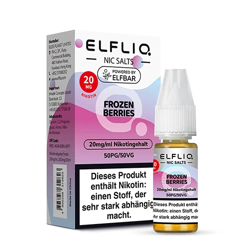 Elfbar ELFLIQ – Frozen Berries Nikotinsalz Liquid | Eisig-Frisch & Intensiv Beerig