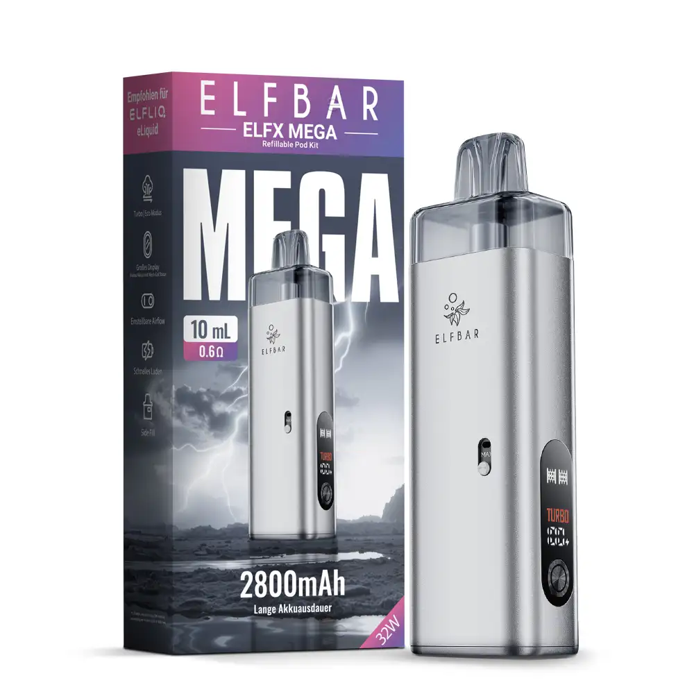 Elfbar – ELFX Mega Kit  das neueste Pod-System der ELFX-Serie