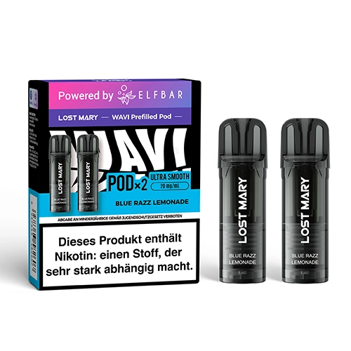 Lost Mary Lost Mary - Wavi Pod - by Elfbar - Blue Razz Lemonade - 2Pcs