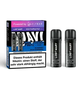 Lost Mary Lost Mary - Wavi Pod - by Elfbar - Blueberry Sour Raspberry - 2Pcs