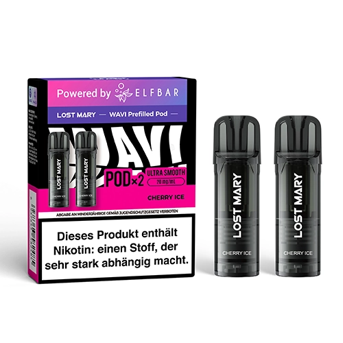 Lost Mary Lost Mary - Wavi Pod - by Elfbar -  Cherry Ice - 2Pcs