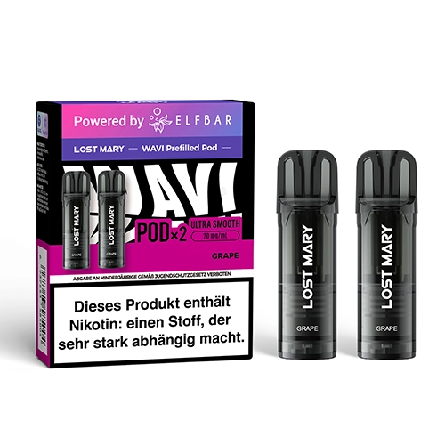 Lost Mary - Wavi Pod - by Elfbar -  Grape - 2Pcs
