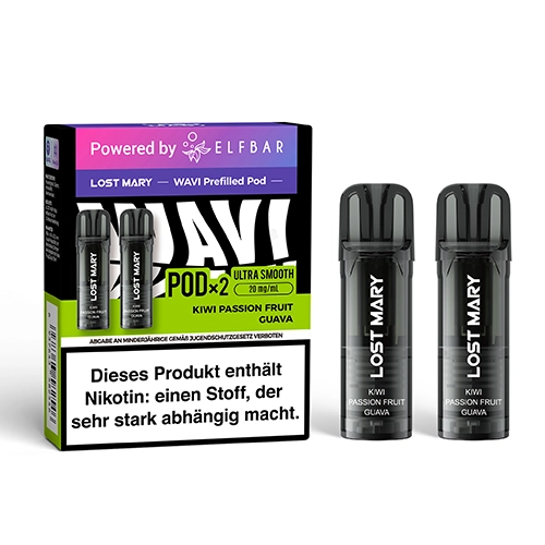 Lost Mary Lost Mary - Wavi Pod - by Elfbar -  Kiwi Passion Fruit Guava - 2Pcs