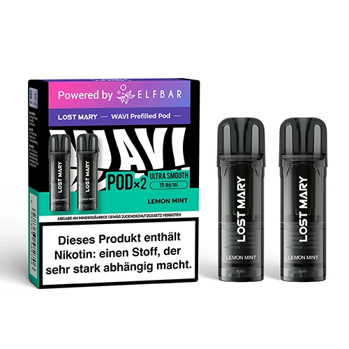Lost Mary - Wavi Pod - by Elfbar -  Lemon Mint - 2Pcs