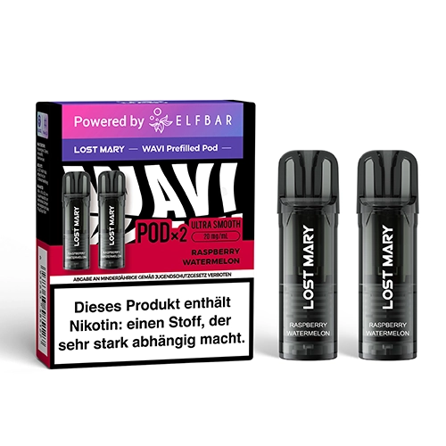 Lost Mary Lost Mary - Wavi Pod - by Elfbar -  Raspberry Watermelon - 2Pcs