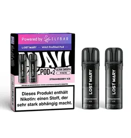 Lost Mary Lost Mary - Wavi Pod - by Elfbar -  Strawberry Ice - 2Pcs