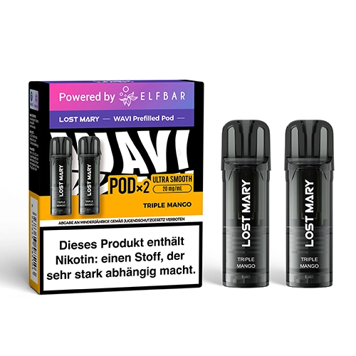 Lost Mary - Wavi Pod - by Elfbar -  Triple Mango - 2Pcs