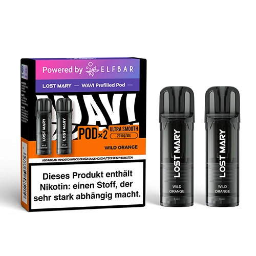 Lost Mary - Wavi Pod - by Elfbar -  Wild Orange - 2Pcs