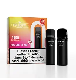 SKE Crystal 800 Pro Pod - Orange Flair - 2Pcs