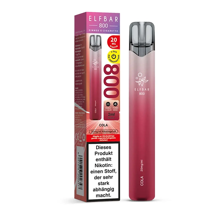 Elfbar Elfbar 800 Cola 20 mg kaufen – Einweg Vape