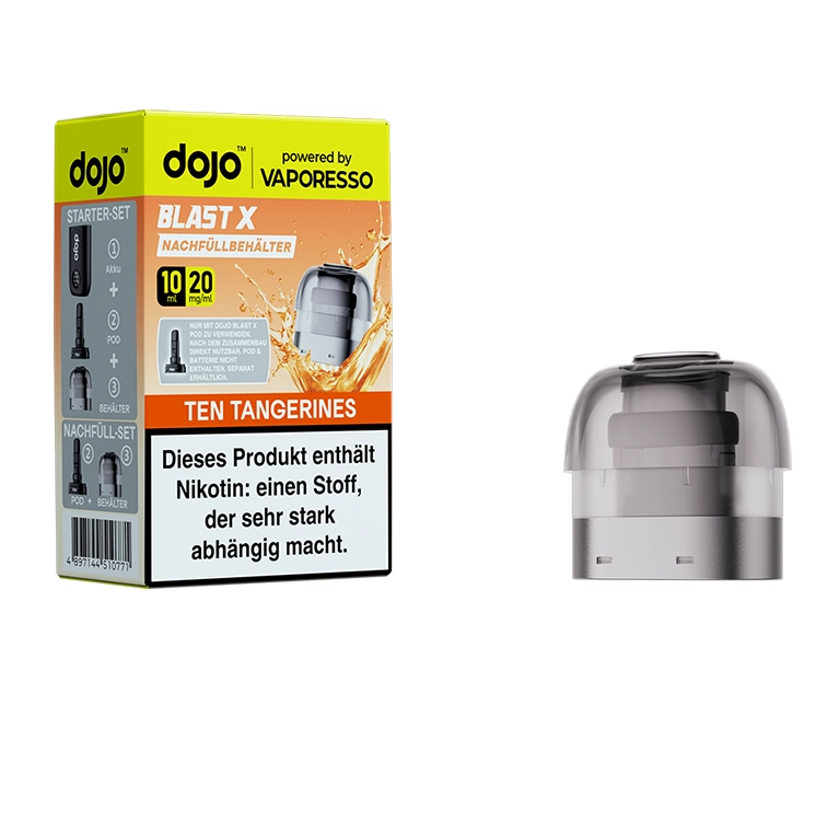 Vaporesso - Dojo Blast X - 10ml Pod Nachfüllbehälter - Ten Tangerines