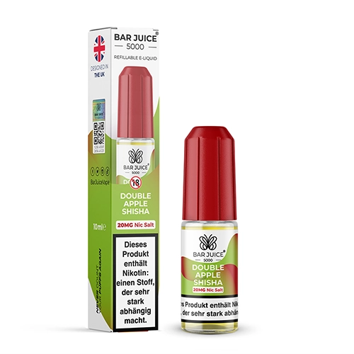 Bar Juice 5000 Bar Juice 5000 Double Apple Shisha Nic Salt kaufen