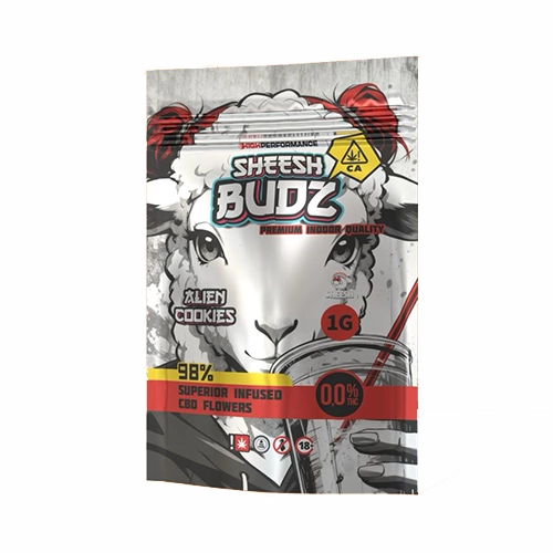 SHEESH Budz Alien Cookies – 1g Premium Blüten
