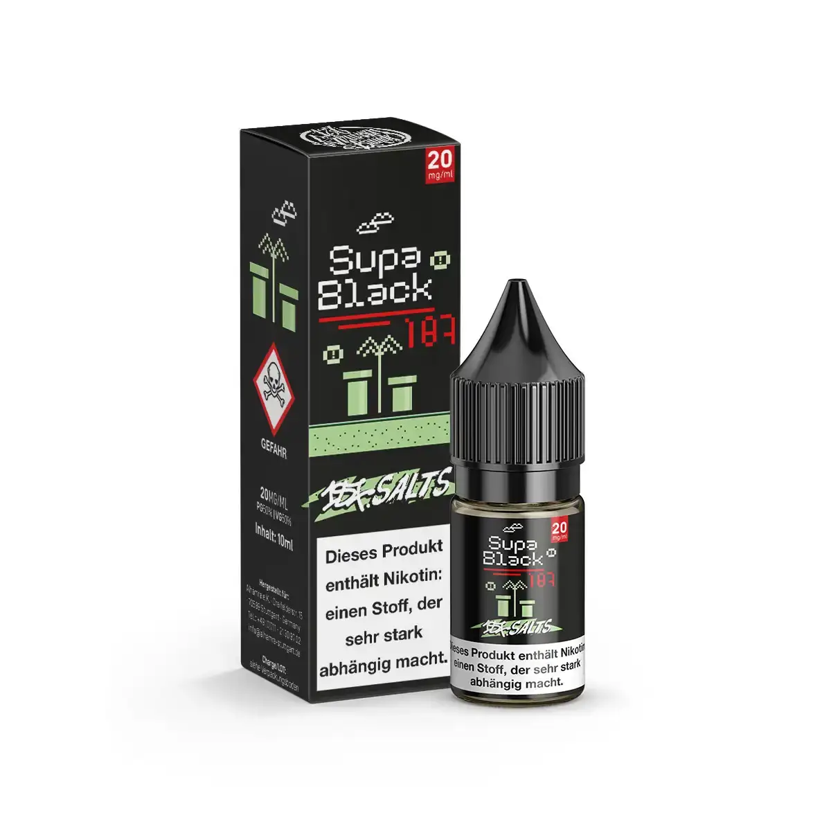 187 Straßenbande  187 Salts Supa Black NicSalt kaufen – 10mg & 20mg
