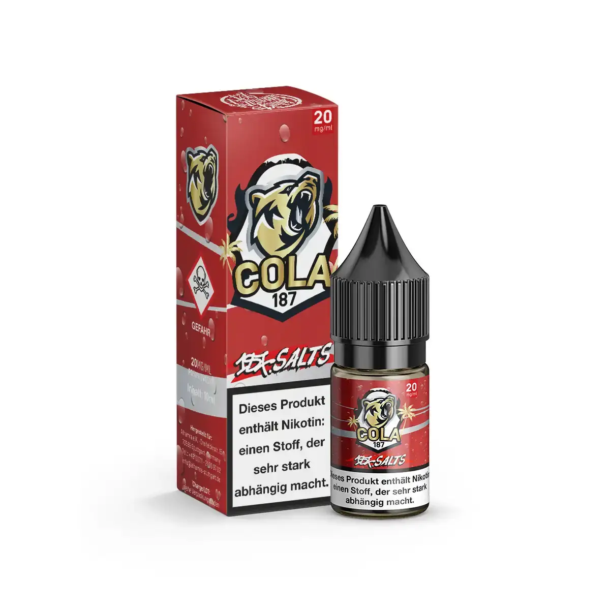 187 Straßenbande  187 Salts - Cola 187 - NicSalt